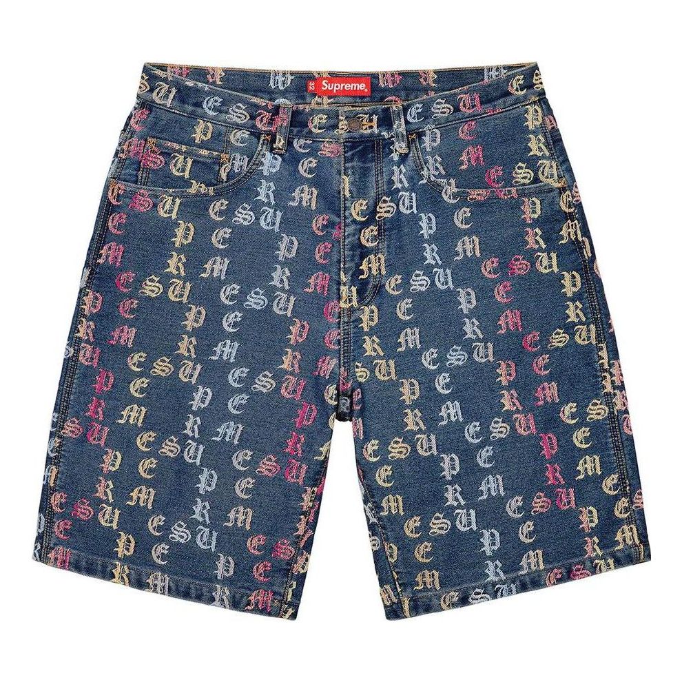 Supreme SS22 Week 11 Gradient Jacquard Denim Short SUP-SS22-705