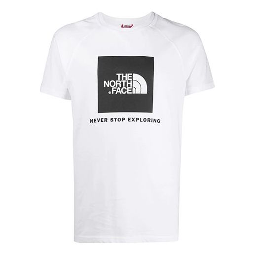 Men's THE NORTH FACE Logo Short Sleeve White NF0A3BQOFN41