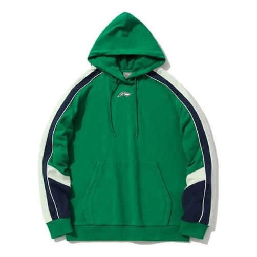 Li-Ning Sports Fashion Series Logo Printing Colorblock Unisex Green AWDQ258-9