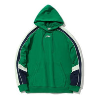 Li-Ning Sports Fashion Series Logo Printing Colorblock Unisex Green AWDQ258-9