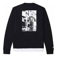 Converse Mixing Round-neck Sweater Men Black 10019975-A03