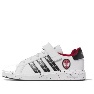 (GS) adidas x Marvel Grand Court 'Spider-Man - Black White' IG7168