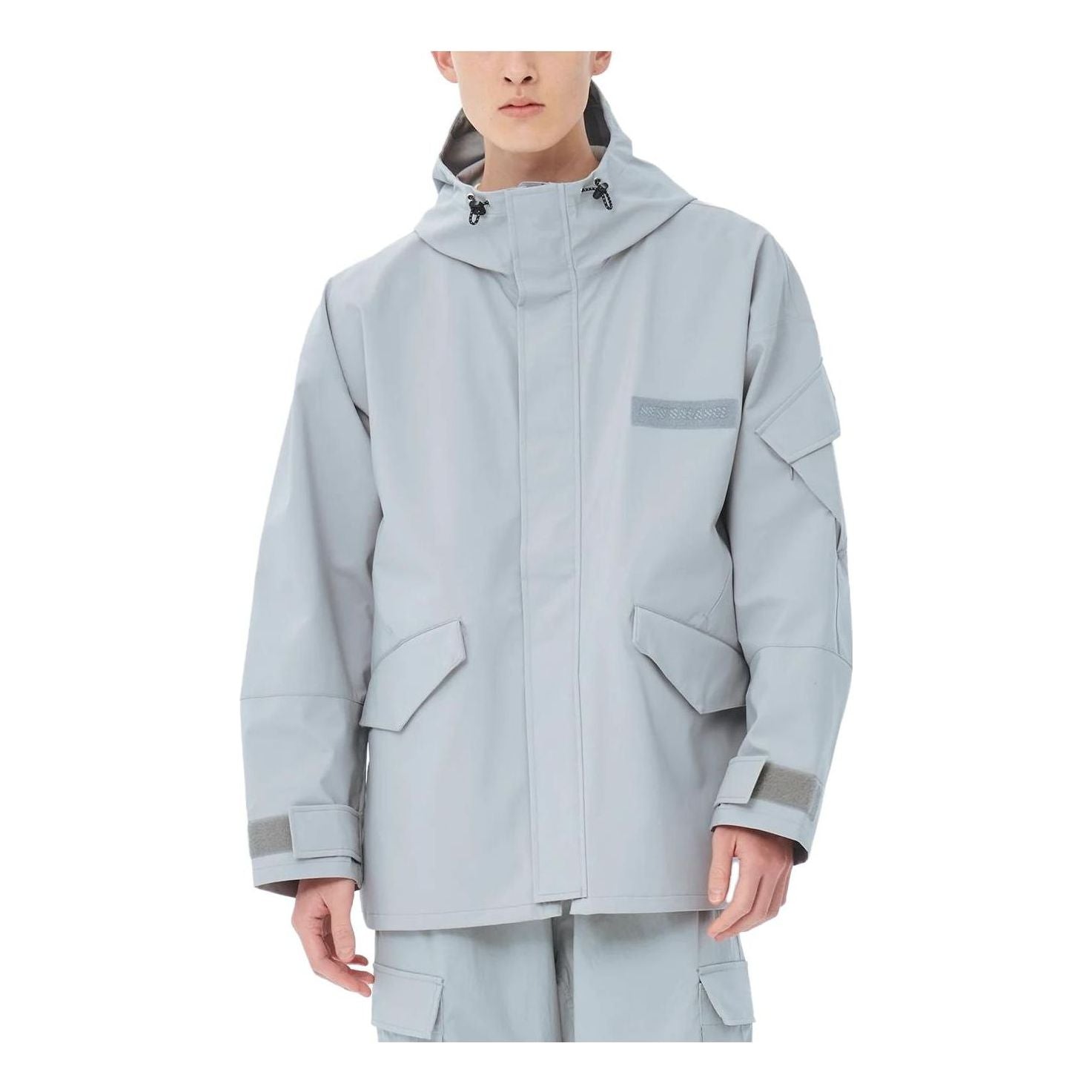 New Balance MET24 Military Shell Parka Asia Sizing 'Aluminum Grey' AMJ35002-ALE