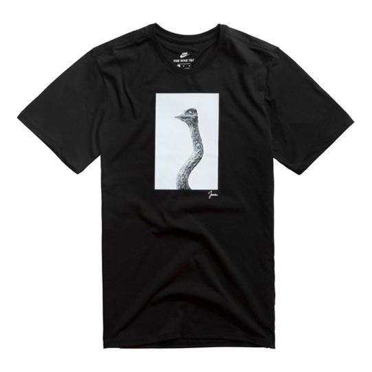 Men's Nike SB Skateboard Pattern Black T-Shirt BV1487-010