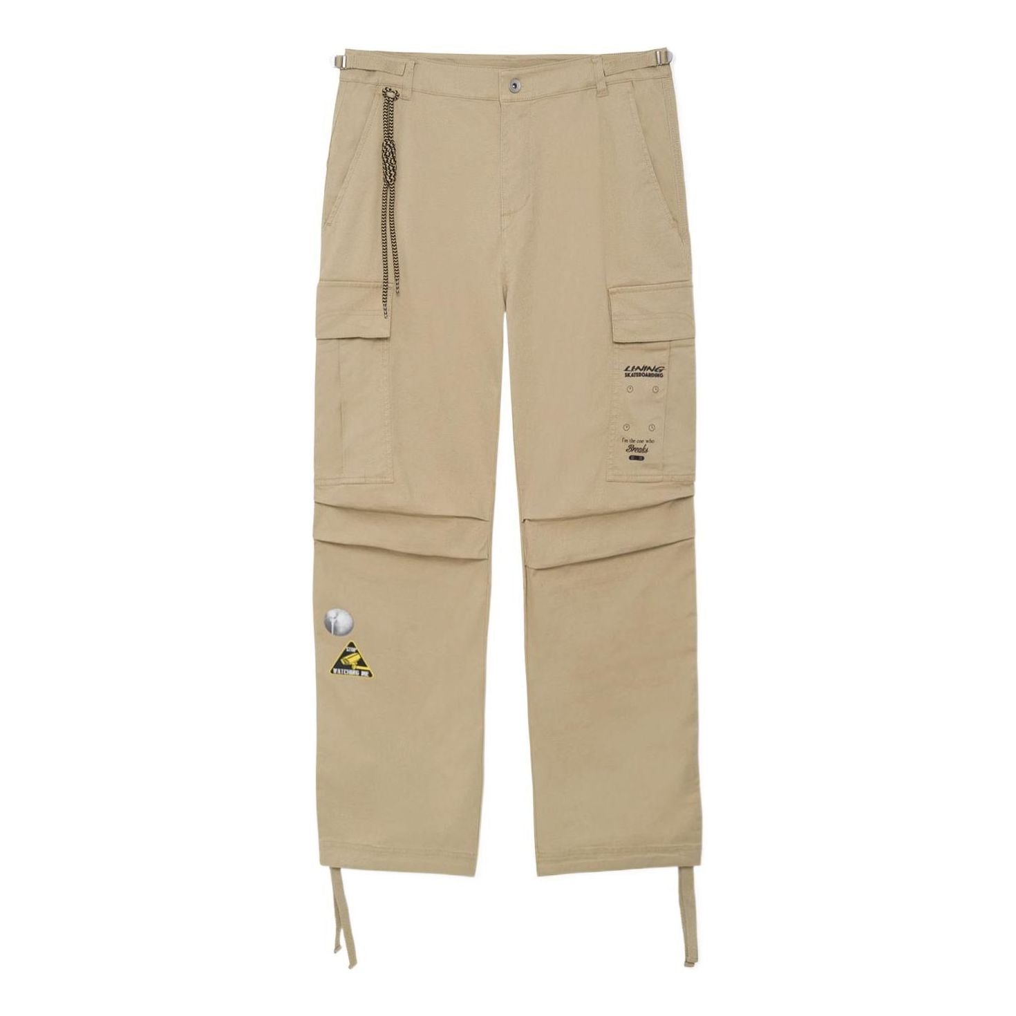 Li-Ning Skateboarding Graphic Cargo Pants 'Khaki' AKXS153-3