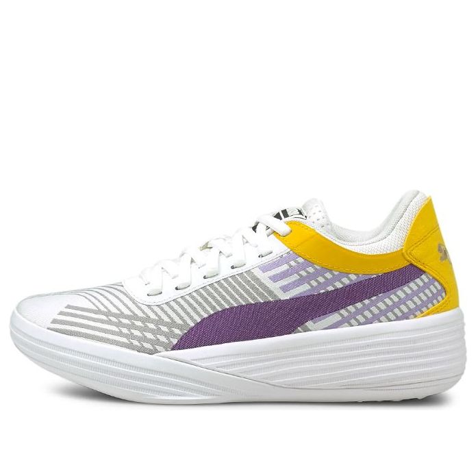 (GS) PUMA Clyde All-Pro 'White Spectra Yellow' 194367-10