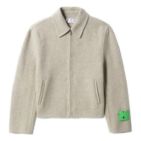 Off-White Logo-Tag Wool-Blend Jacket OMEA346F22FAB0016100