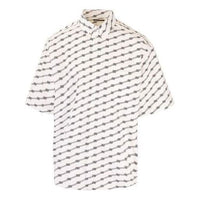 Balenciaga License Short Sleeve Shirt Large Fit 'White' 626938TILS79040