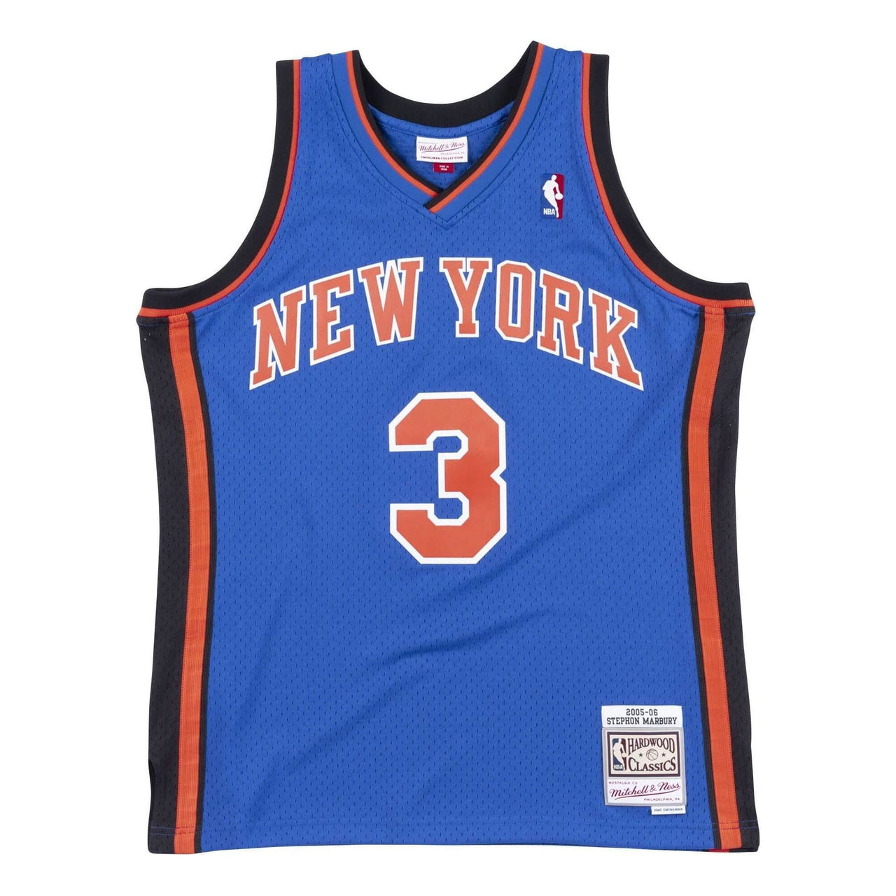 Mitchell & Ness x NBA New York Knicks 2005-06 Swingman Jersey 'Stephon Marbury 3' SMJYGS18443-NYKROYA05SMB