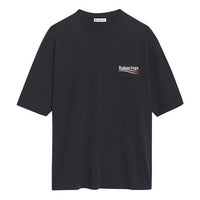 Balenciaga Political Campaign Short Sleeve Black 570791TAV441000