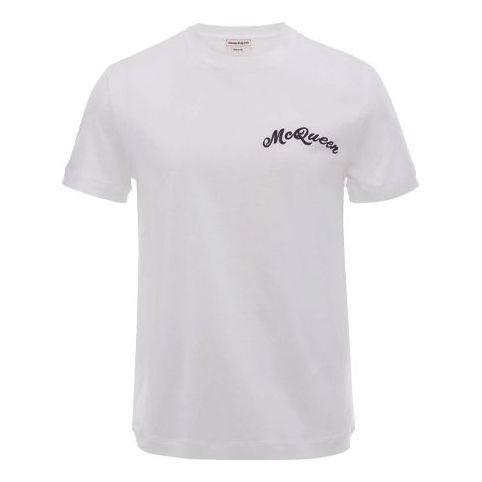 Men's Alexander McQueen Embroidered White 567352QNX019000