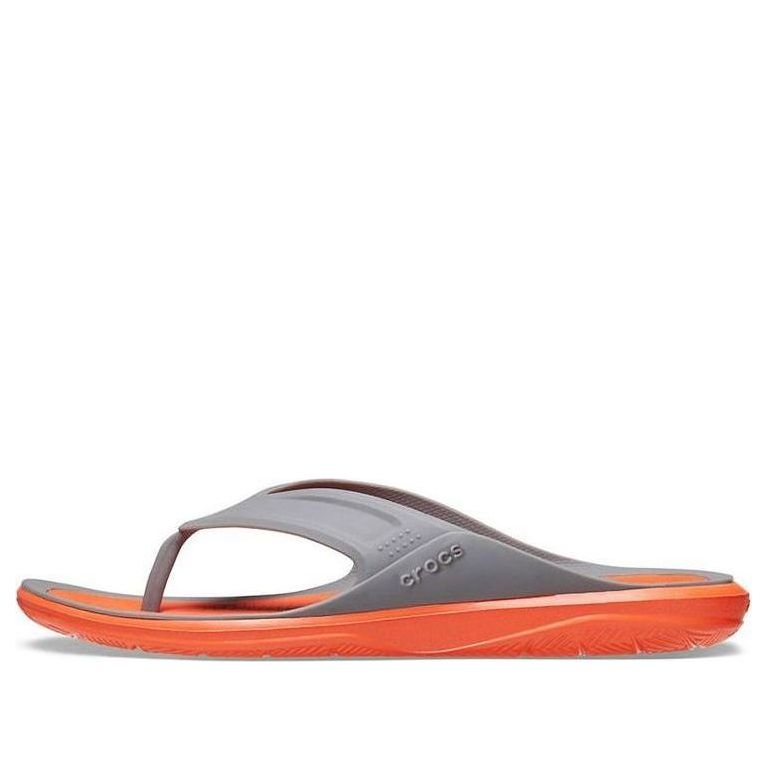 Crocs Swiftwater Wave Flip Flops 'Orange Grey' 206242-0EK