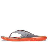 Crocs Swiftwater Wave Flip Flops 'Orange Grey' 206242-0EK