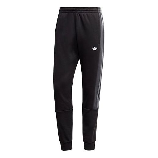adidas originals Bx-20 Sweat logo Printing Colorblock Knit Bundle Feet Sports Pants Black GD5791