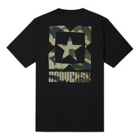Men's Converse Casual Sports Breathable Camouflage Printing Short Sleeve Black 10023369-A01