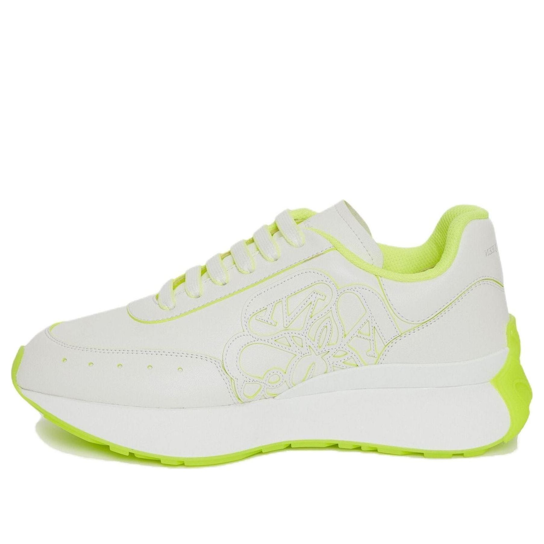 (WMNS) Alexander McQueen Sprint Runner 'White Acid Yellow' 718361WIC9D8954