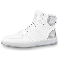LOUIS VUITTON Rivoli Ankle Sneakers 'White Monogram with Silver' 1A8V86