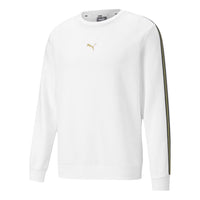 PUMA Metallic Nights Crew Sweatshirt 'White Black Gold' 587665-02