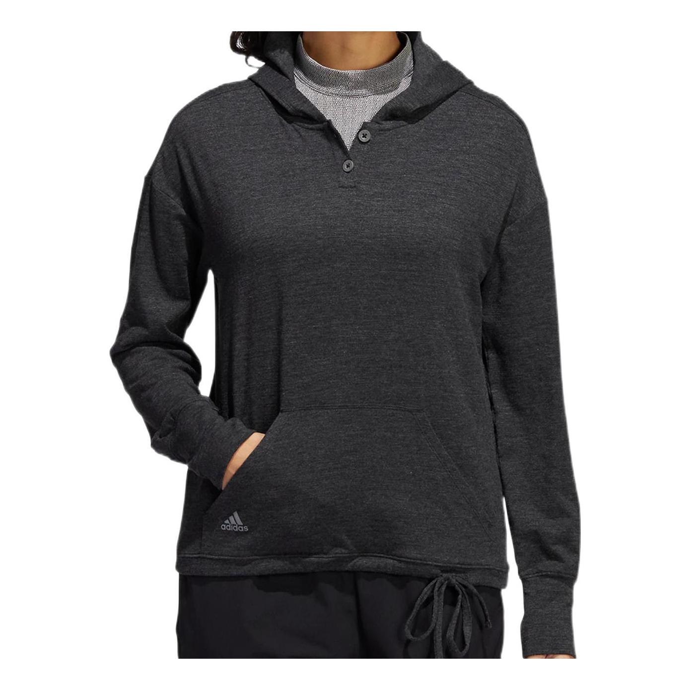 (WMNS) adidas Slub Hdy Sweatshirt 'Black' HA3476