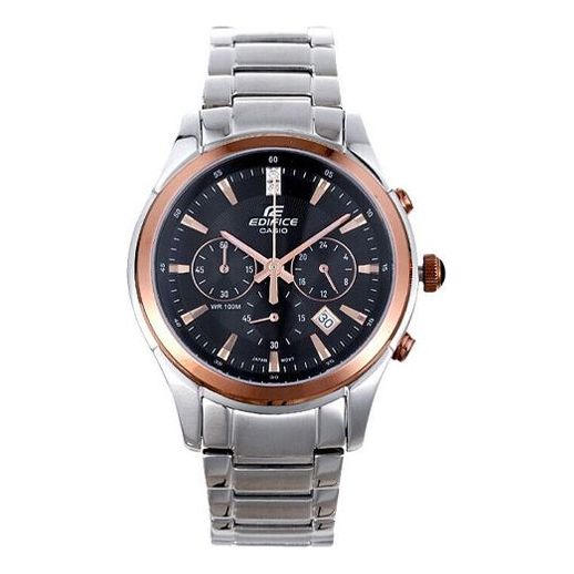 CASIO EDIFICE Stainless Steel Strap Mens Black Analog EF-530P-1A