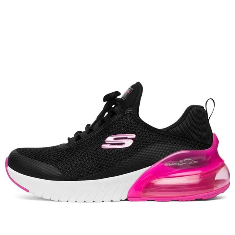 (WMNS) Skechers Skech-Air Stratus Running Shoes Black/White/Pink 13276-BKHP