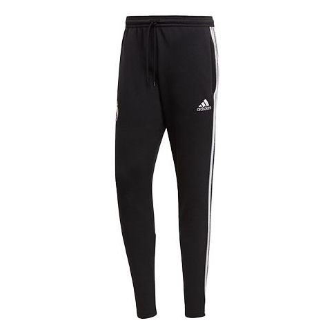 adidas Real Icons Pnt Real Madrid Soccer/Football Casual Sports Stripe Long Pants Black GI0006