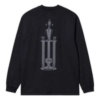 New Balance x Carhartt WIP Graphic Long Sleeve Tee Asia Sizing 'Black' MT21574-ECL