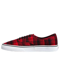 Vans Authentic Sneakers Plaid 'Red Black' VN0A348AM1U