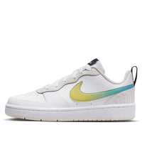 (GS) Nike Court Borough Low 2 'White Yellow Gradient' FJ7692-191