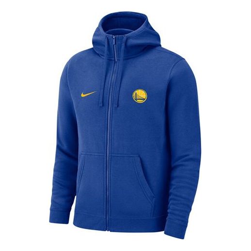 Nike Warriors Alphabet Logo Printing Training Hooded Jacket Blue AQ2608-495