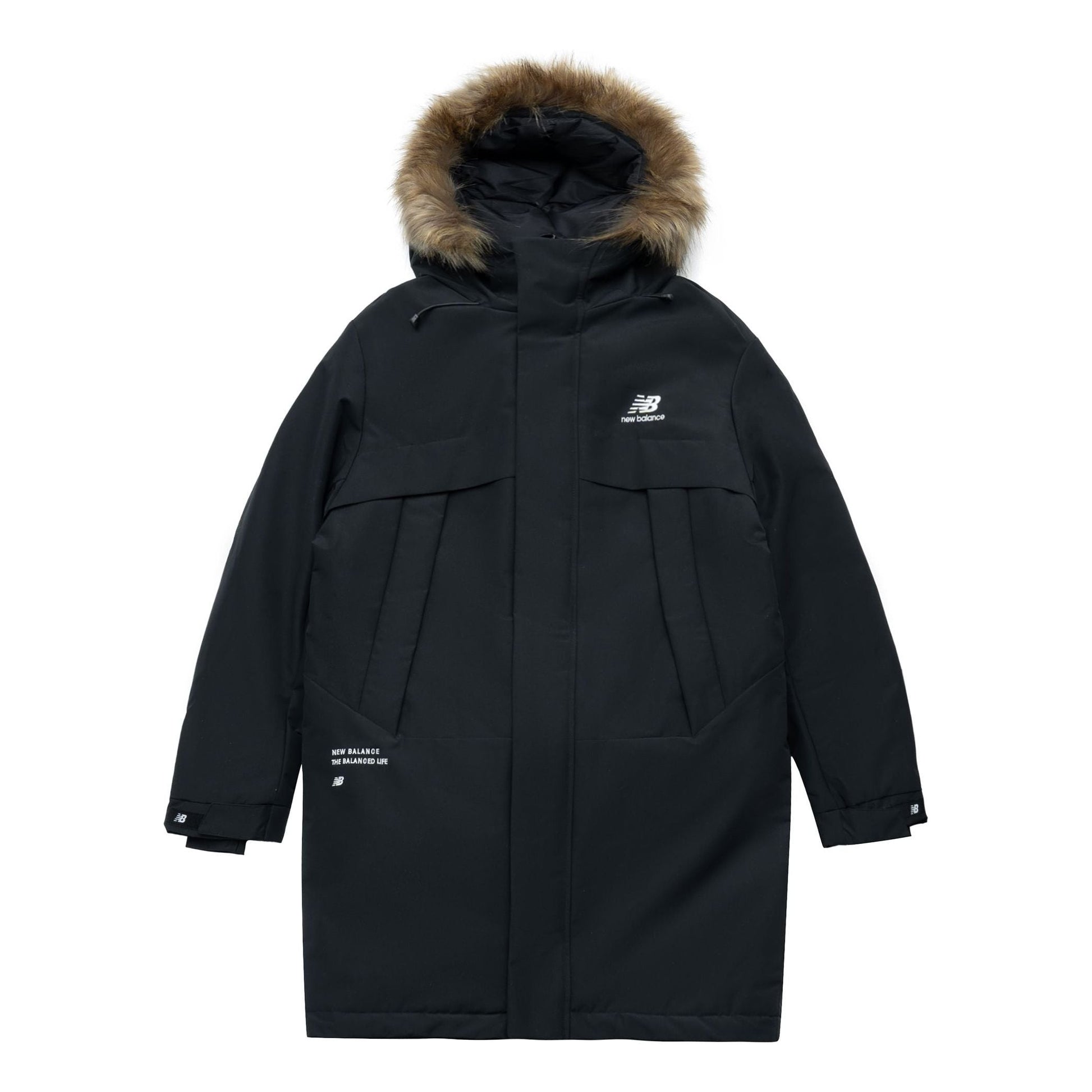 New Balance Long Puff Down Jacket Asia Sizing 'Black' 5PC44303-BK