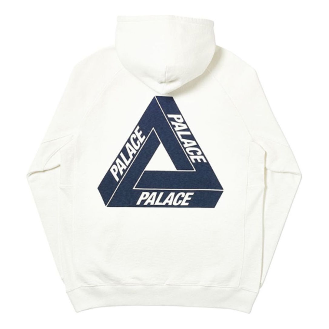 PALACE Slub Hood Ecru Back Printing Unisex White P18FW058