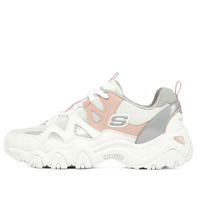 (WMNS) Skechers D'Lites 2.0 'White Pink Gray' 896091-WGPK
