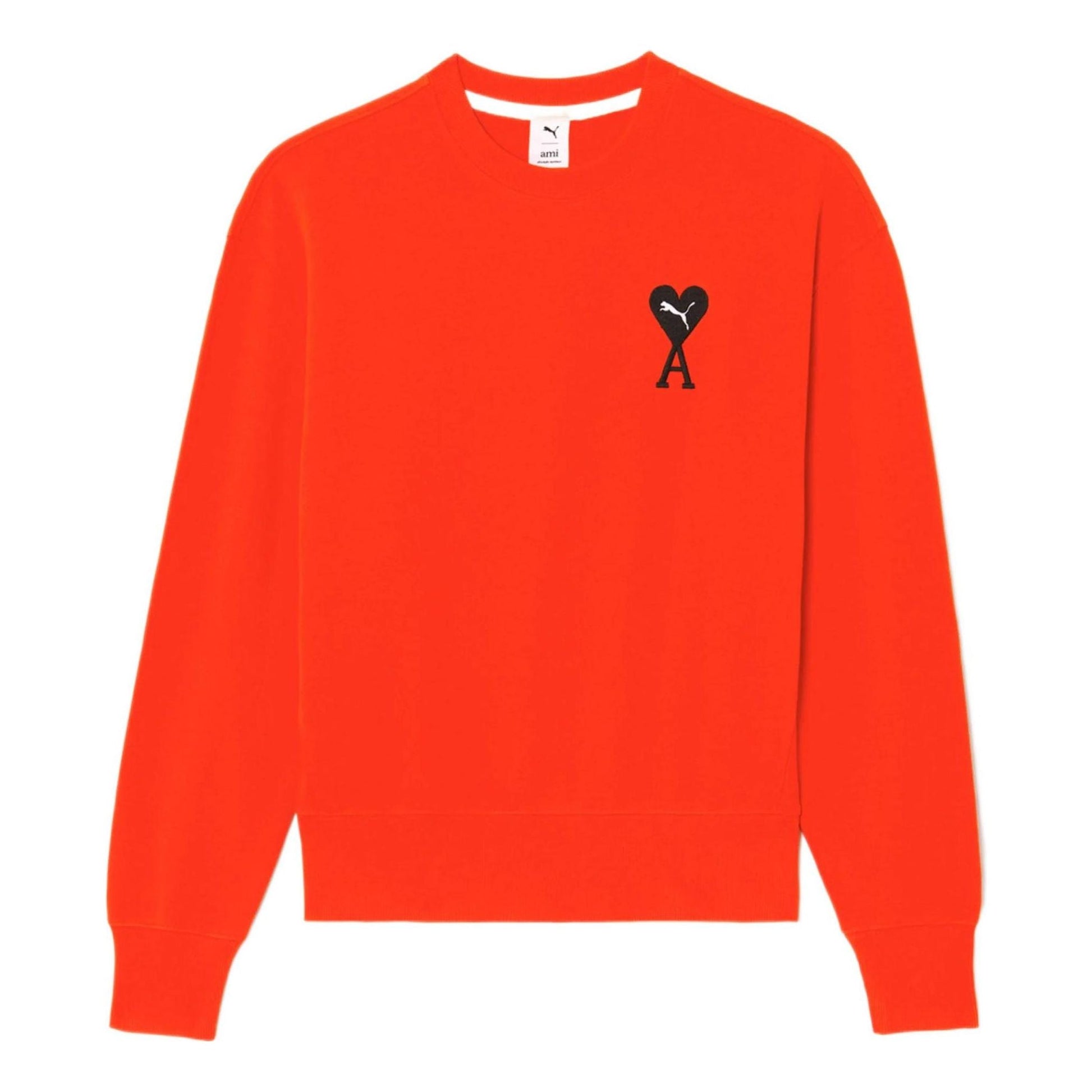 (WMNS) PUMA X AMI Sweatshirt 'Orange' 534111-95
