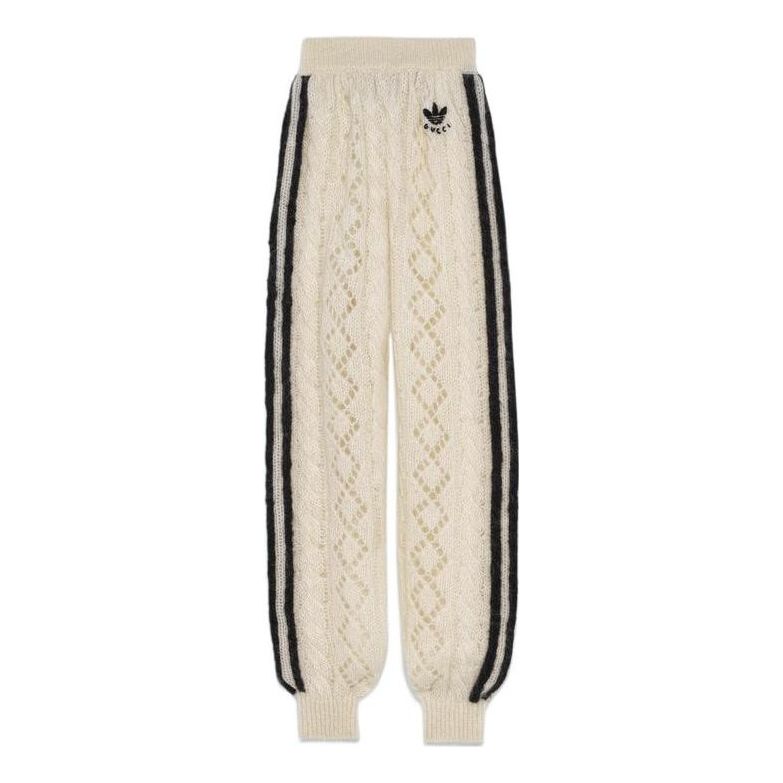 Gucci x adidas Mohair Knit Jogging Pant 'Ivory' 713024-XKCMO-9791