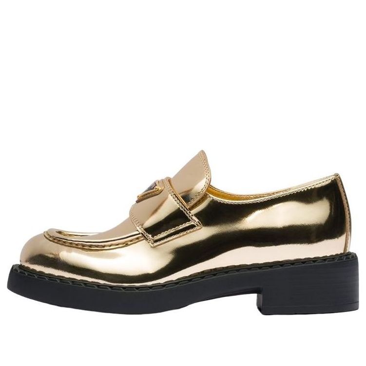 (WMNS) PRADA Metallic Leather Loafers 'Gold' 1D246M_3AU1_F0522_F_B050