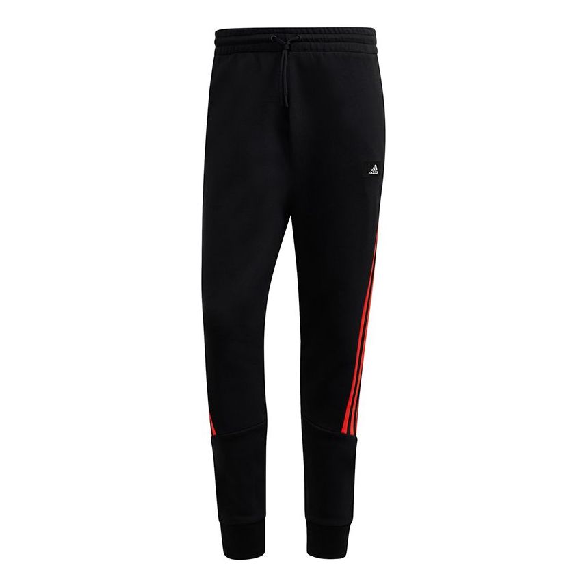 Men's adidas Fi 3s Pant Logo Printing Side Bundle Feet Sports Pants/Trousers/Joggers Black H46536