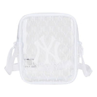 MLB Monogram Series NY New York Yankees PVC Messenger Bag Mini Transparent 32BGDB011-50W