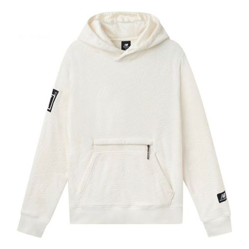 New Balance Polar Fleece Hoodie Asia Sizing 'White' MT03595-SST
