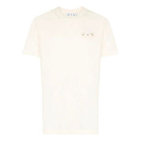 (WMNS) Men's Off-White x Browns 50 Crossover Logo Printing Round Neck Short Sleeve Ordinary Version White OMAA027G20JER0190303