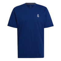 adidas Real Q2 Hc Tee Casual Sports Real Madrid Soccer/Football Short Sleeve Blue H59049