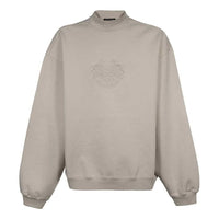 Balenciaga Embroidery Logo Crewneck Sweatshirt 'Beige' 656999-TKV74-2966