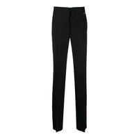 Off-White SS21 Logo Straight Casual Long Pants Slim Fit Version Black OMCA176S21FAB0021000
