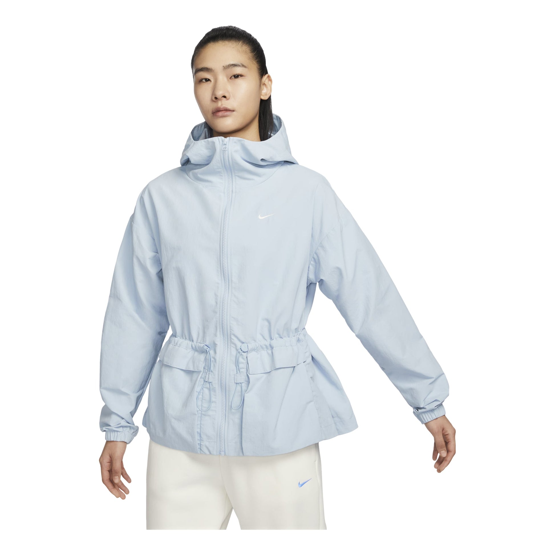 (WMNS) Nike Sportswear Everything Wovens Oversized Hooded Jacket 'Light Armoury Blue' FN3670-440
