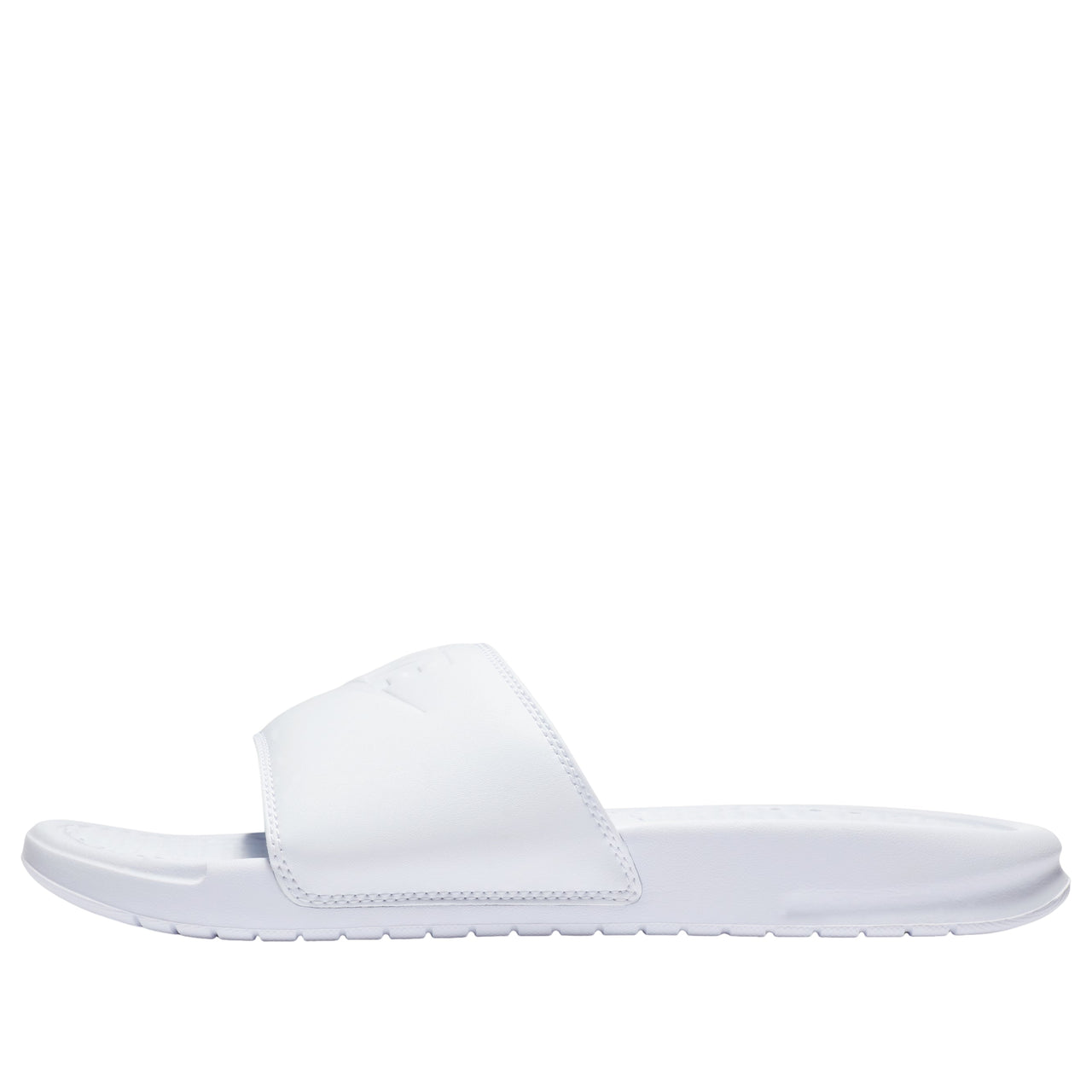 (WMNS) Nike Benassi JDI Slide 'Triple White' 343881-115