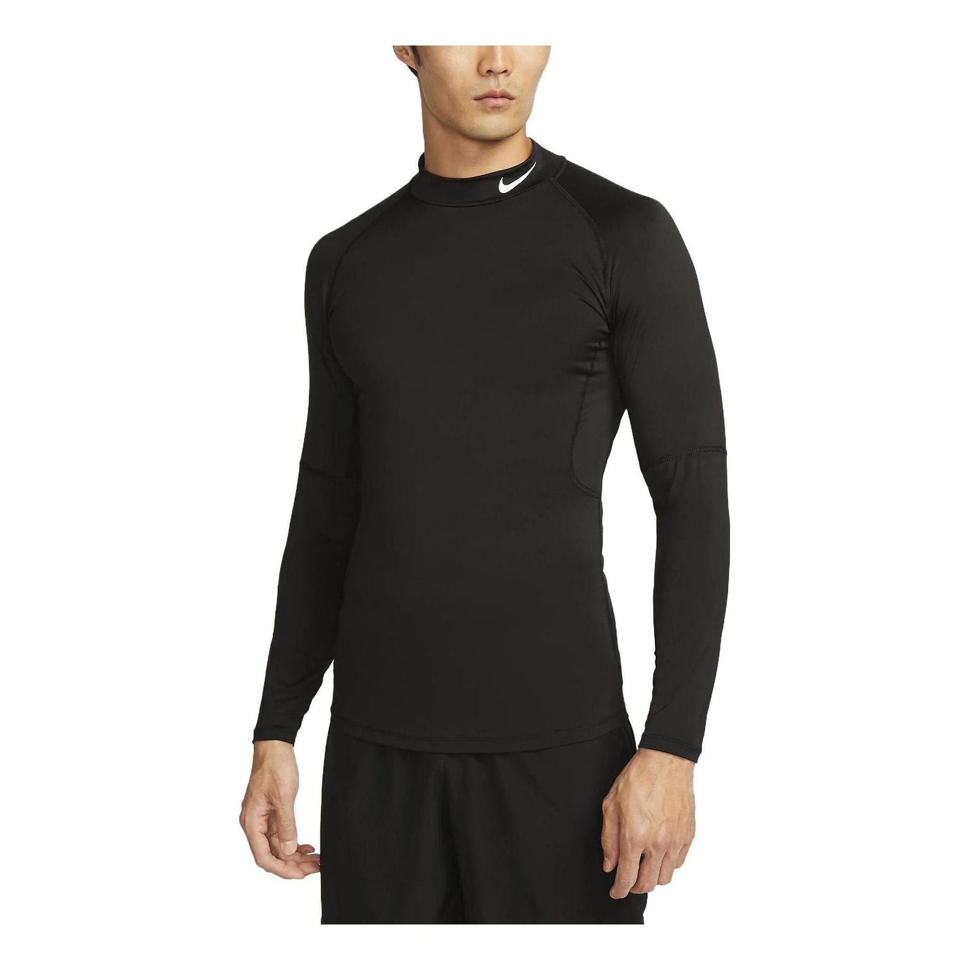 Nike Dri-FIT Fitness Mock-Neck Long-Sleeve Top 'Black' FB7908-010