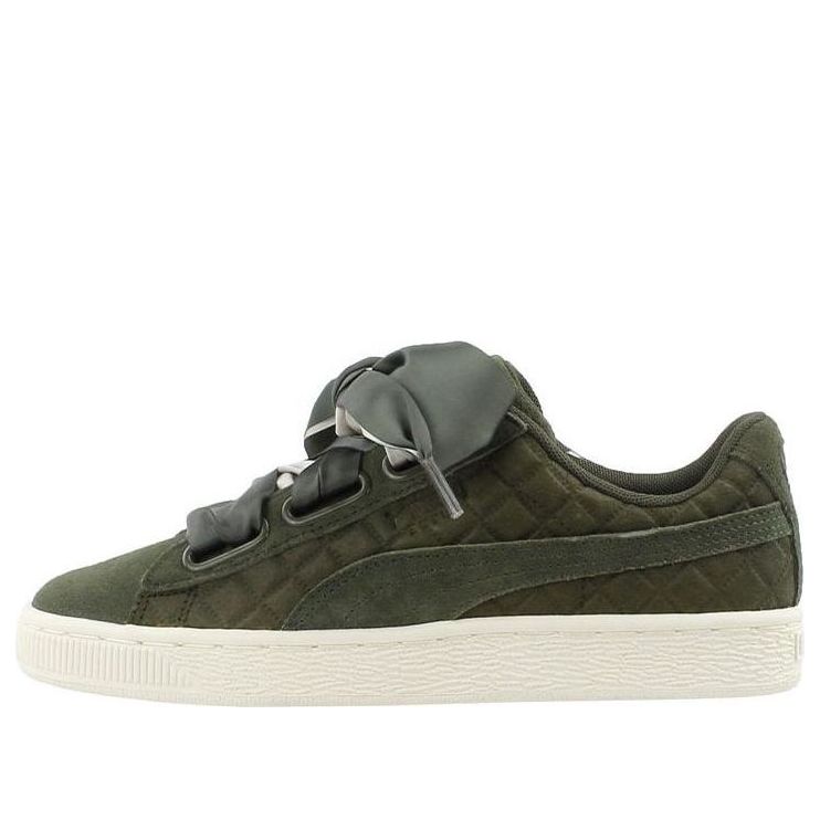 (WMNS) PUMA Suede Heart Quilt 'Olive Night' 365462-03