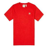 adidas originals Round Neck Pullover Short Sleeve Red FN2841