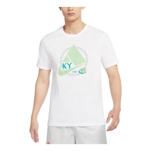 Men's Nike Large Logo Printing Straight Round Neck Pullover Short Sleeve White T-Shirt DR7650-100