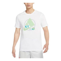 Men's Nike Large Logo Printing Straight Round Neck Pullover Short Sleeve White T-Shirt DR7650-100